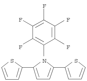 1H-Pyrrole，1-（2,3,4,5,6-pentafluorophenyl）-2,5-di-2-thienyl-